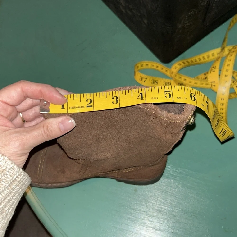 Brown Suede Women's Boots - Picture 7 of 10